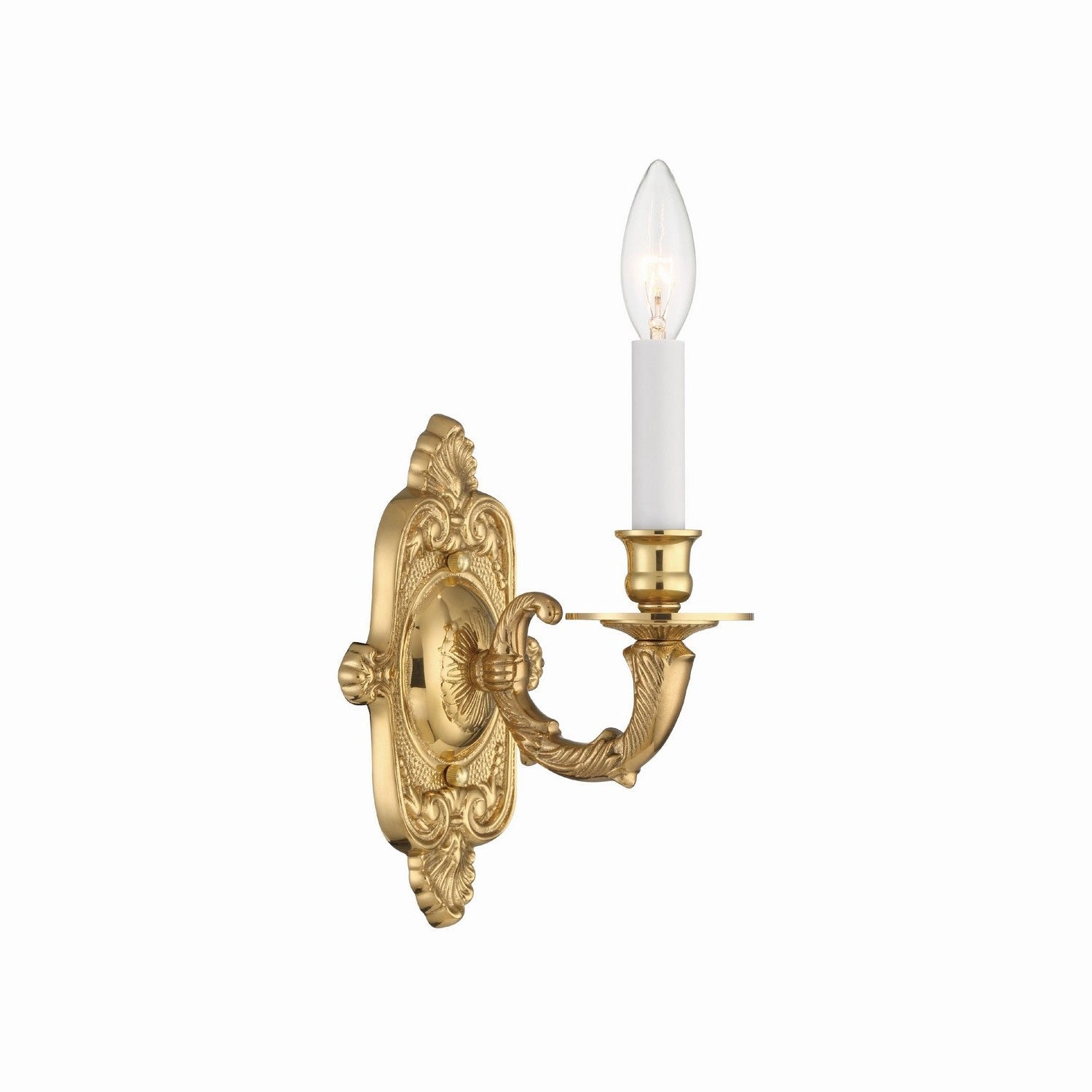Crystorama - 641-PB - One Light Wall Sconce - Cast Brass Wall Mount - Polished Brass