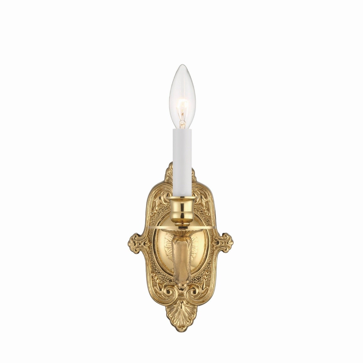 Crystorama - 641-PB - One Light Wall Sconce - Cast Brass Wall Mount - Polished Brass