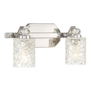 Minka-Lavery - 2612-77 - Two Light Bath Vanity - Crystal Kay - Chrome