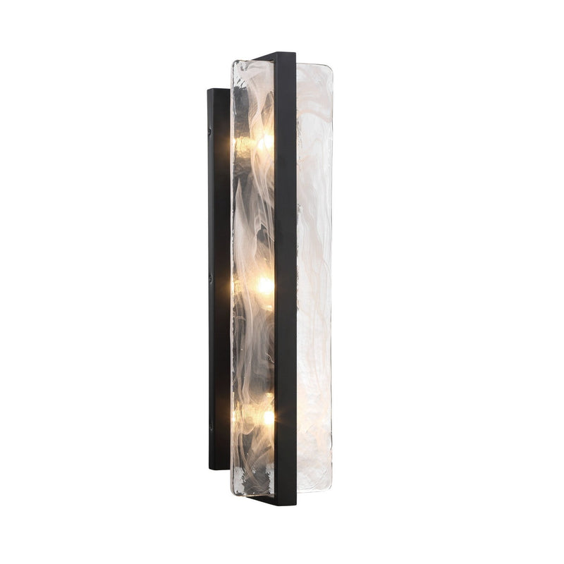 Minka-Lavery - 3615-66A - Three Light Wall Sconce - Cloud Break - Coal