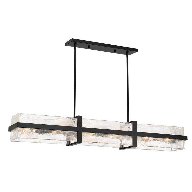Minka-Lavery - 3617-66A - 12 Light Island Pendant - Cloud Break - Coal