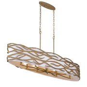 Minka-Lavery - 3717-788 - Ten Light Island Pendant - Branch Reality - Ashen Gold