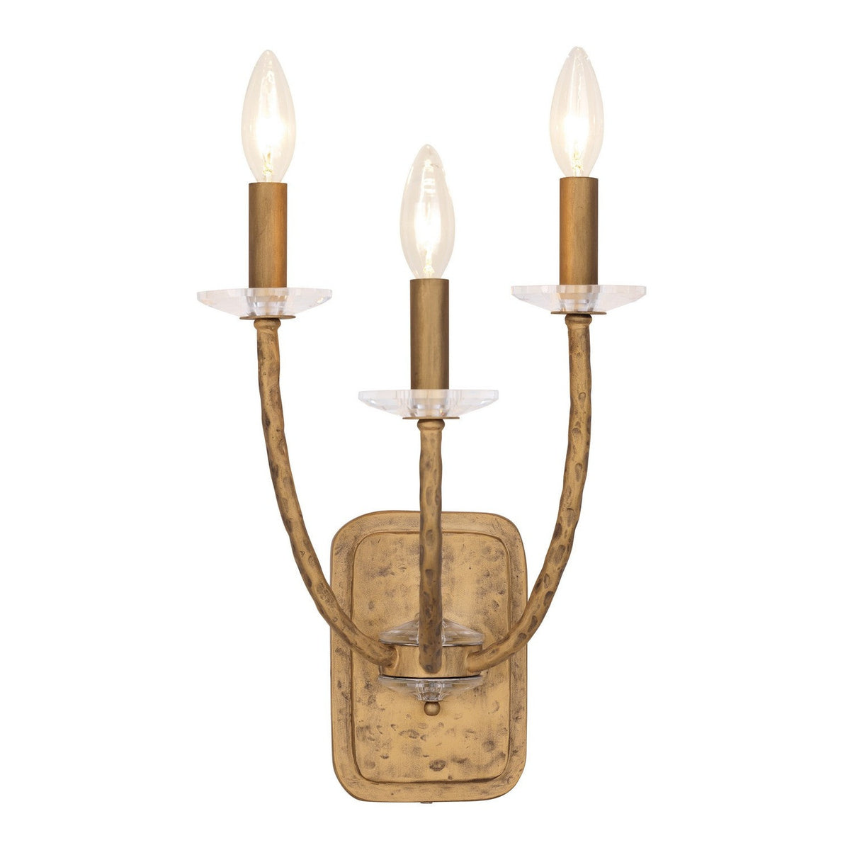 Minka-Lavery - 5283-788 - Three Light Wall Sconce - Atella - Ashen Gold