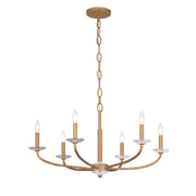 Minka-Lavery - 5286-788 - Six Light Chandelier - Atella - Ashen Gold
