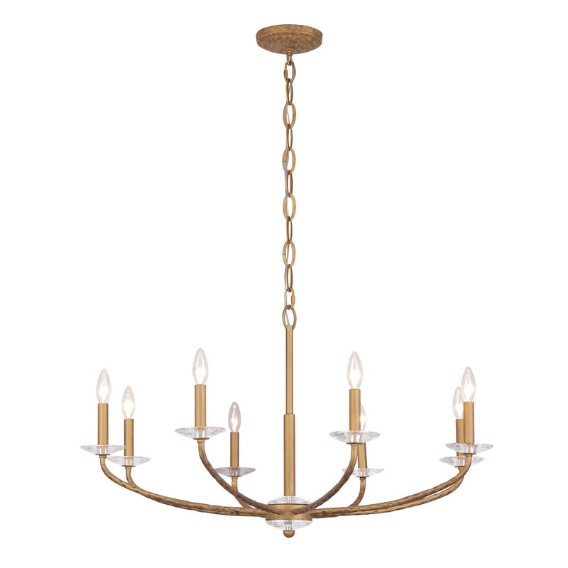 Minka-Lavery - 5287-788 - Eight Light Chandelier - Atella - Ashen Gold