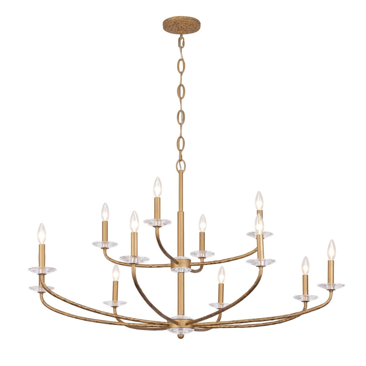 Minka-Lavery - 5288-788 - 12 Light Chandelier - Atella - Ashen Gold
