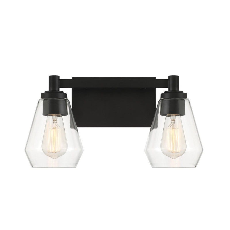 Minka-Lavery - 5702-66A - Two Light Bath Vanity - Clarity - Coal