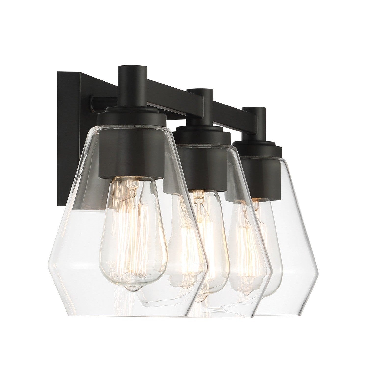 Minka-Lavery - 5703-66A - Three Light Bath Vanity - Clarity - Coal