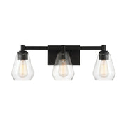 Minka-Lavery - 5703-66A - Three Light Bath Vanity - Clarity - Coal