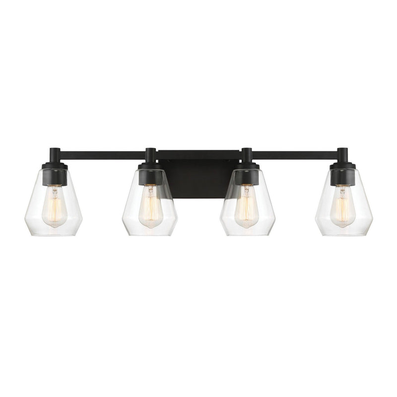 Minka-Lavery - 5704-66A - Four Light Bath Vanity - Clarity - Coal