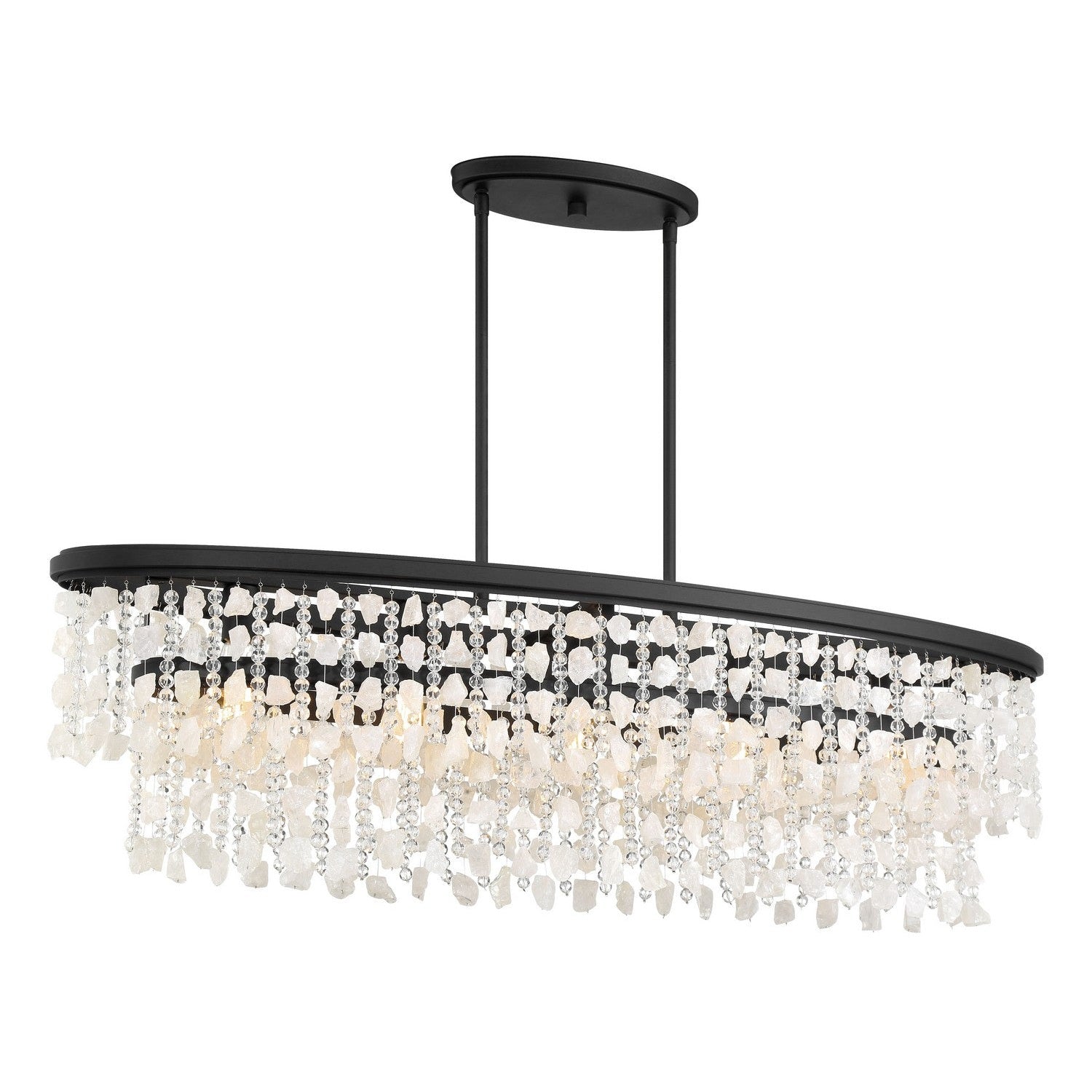 Minka-Lavery - 6707-66 - Five Light Island Pendant - Shimmering Elegance - Sand Coal