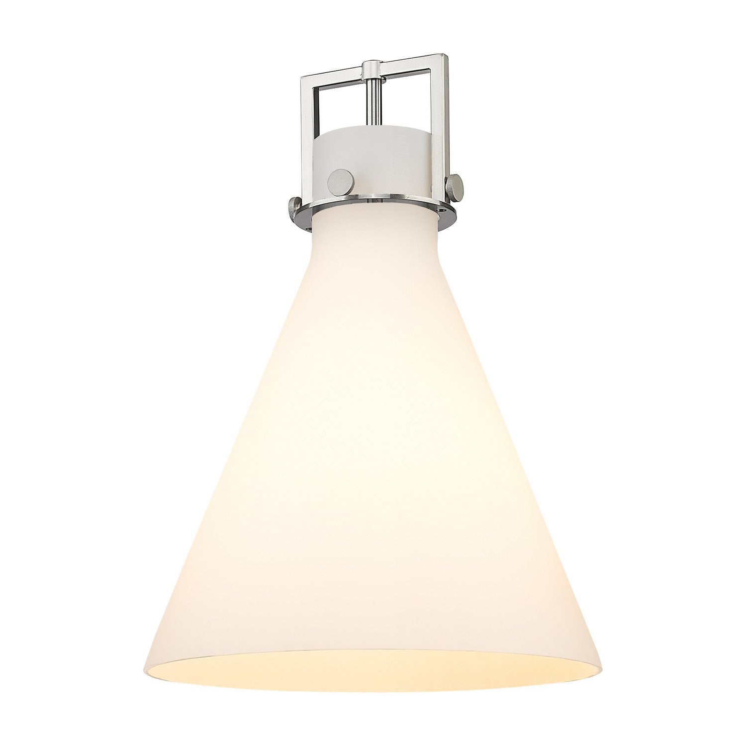 Innovations - G411-14WH - Glass - Downtown Urban - Cased Matte White Newton Cone