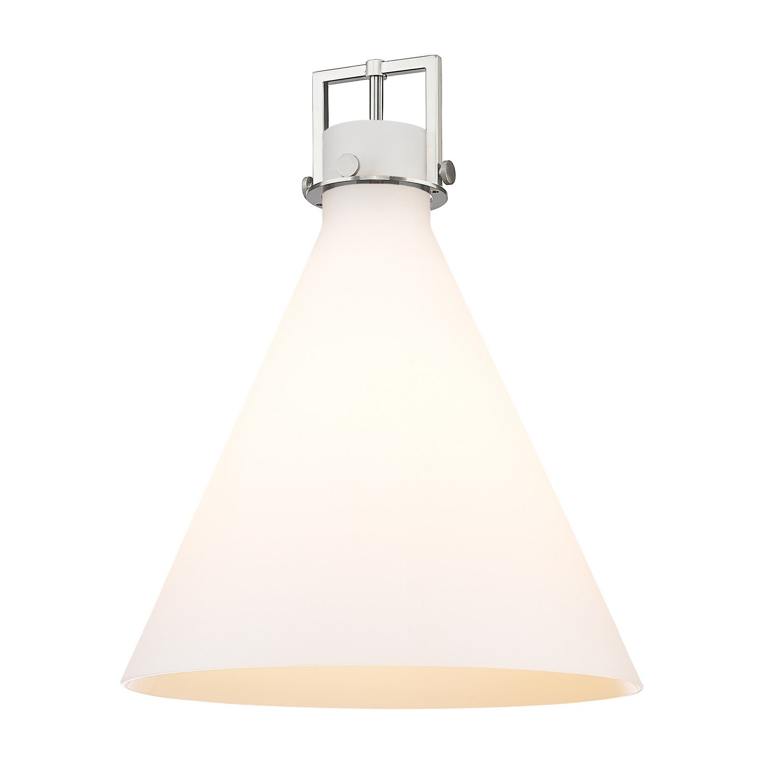 Innovations - G411-18WH - Glass - Downtown Urban - Cased Matte White Newton Cone
