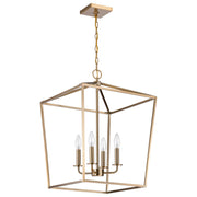 Nuvo Lighting - 60-7931 - Four Light Pendant - Emma - Burnished Brass