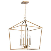 Nuvo Lighting - 60-7932 - Four Light Pendant - Emma - Burnished Brass