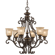 Crystorama - 7416-BU - Six Light Chandelier - Norwalk - Bronze Umber