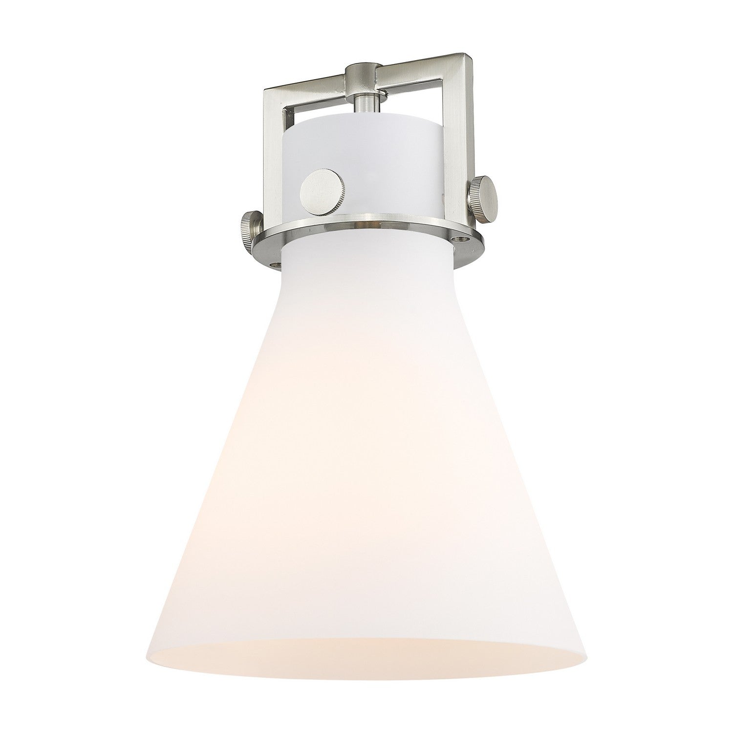 Innovations - G411-8WH - Glass - Downtown Urban - Cased Matte White Newton Cone