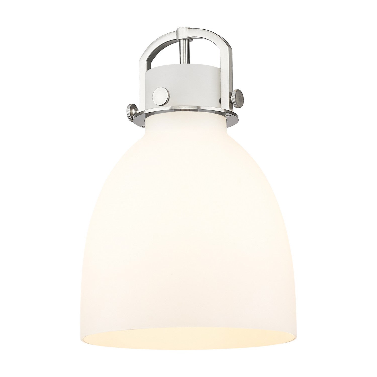 Innovations - G412-10WH - Glass - Downtown Urban - Cased Matte White Newton Bell