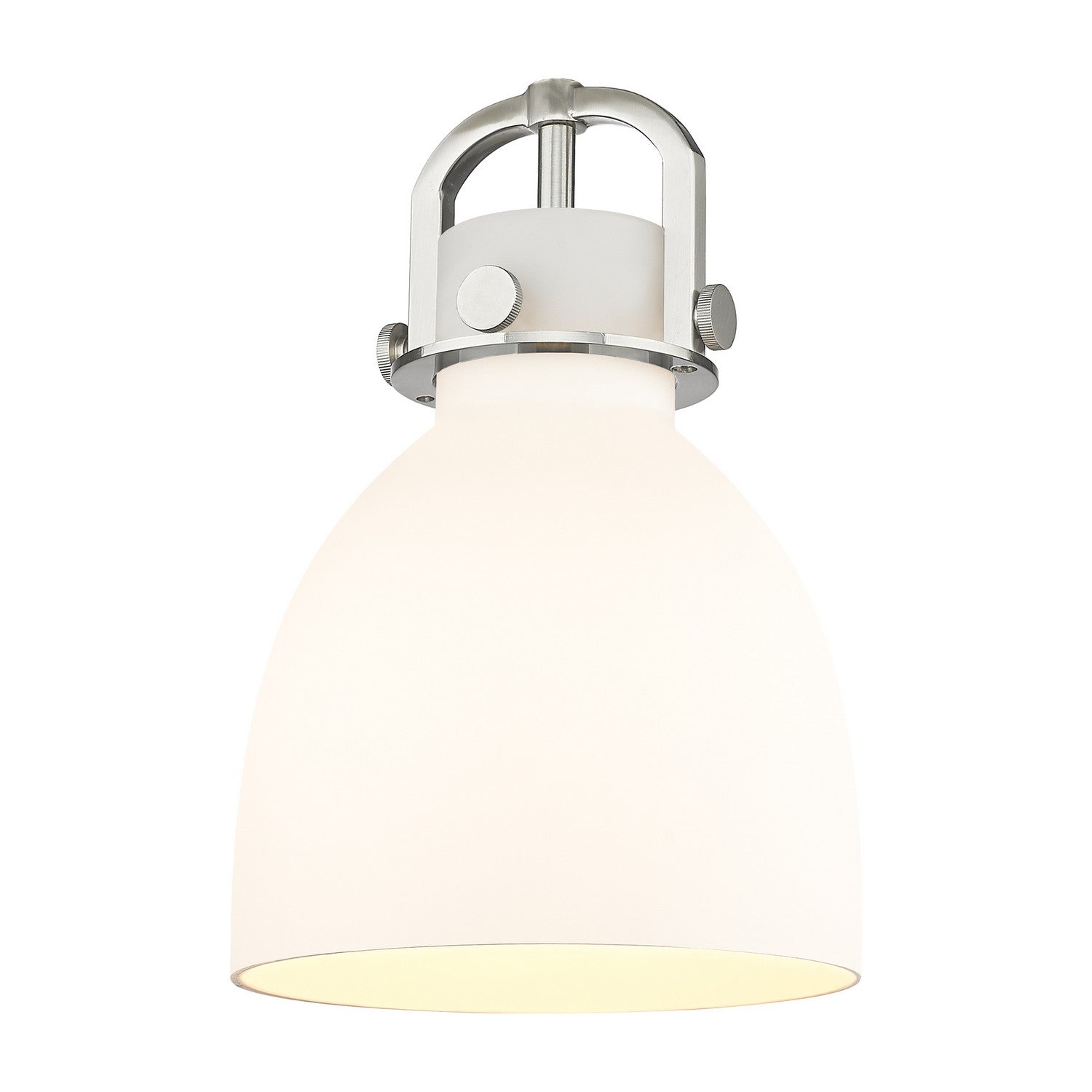 Innovations - G412-8WH - Glass - Downtown Urban - Cased Matte White Newton Bell