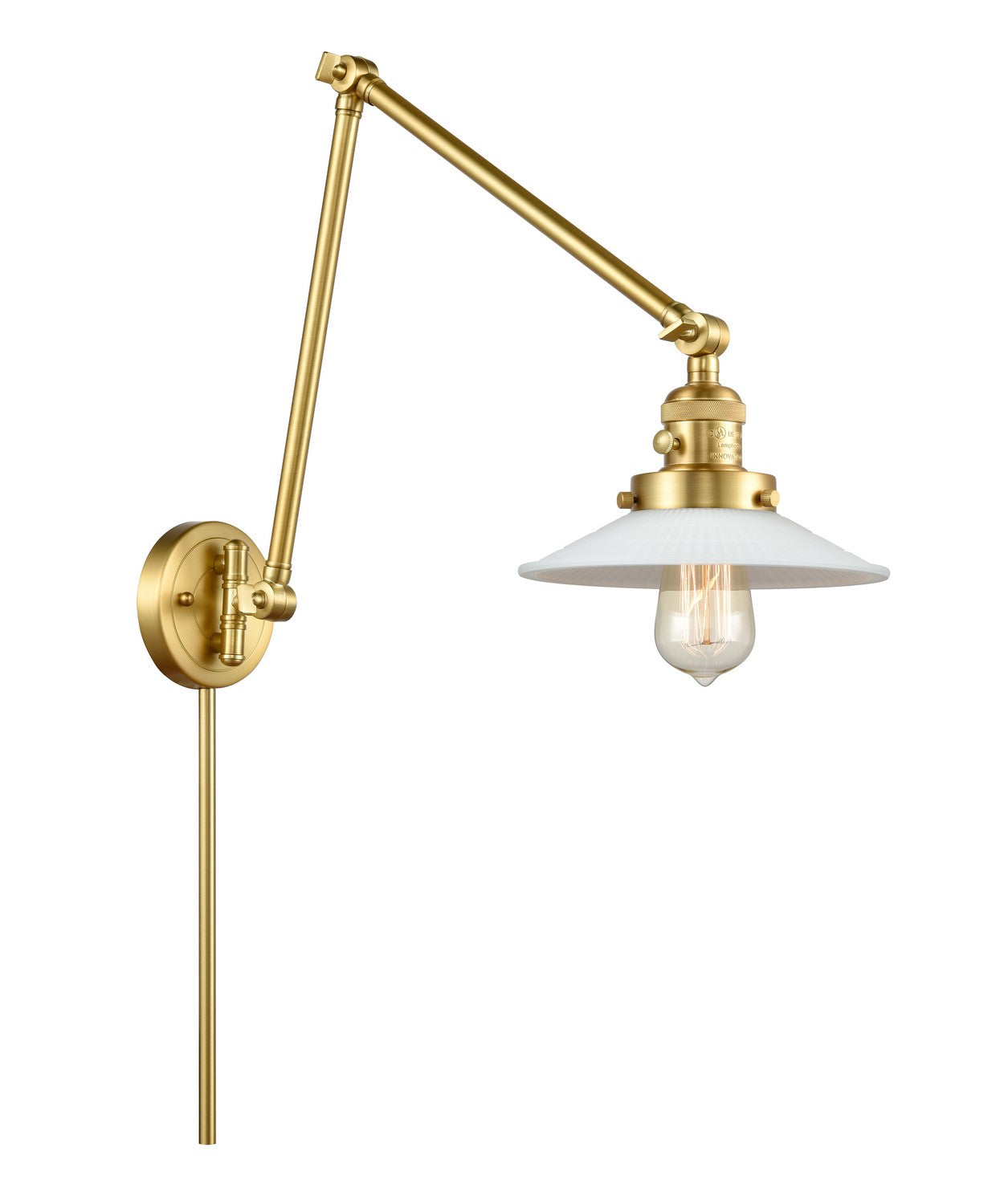 Innovations - 238-SG-G1 - One Light Swing Arm - Franklin Restoration - Satin Gold