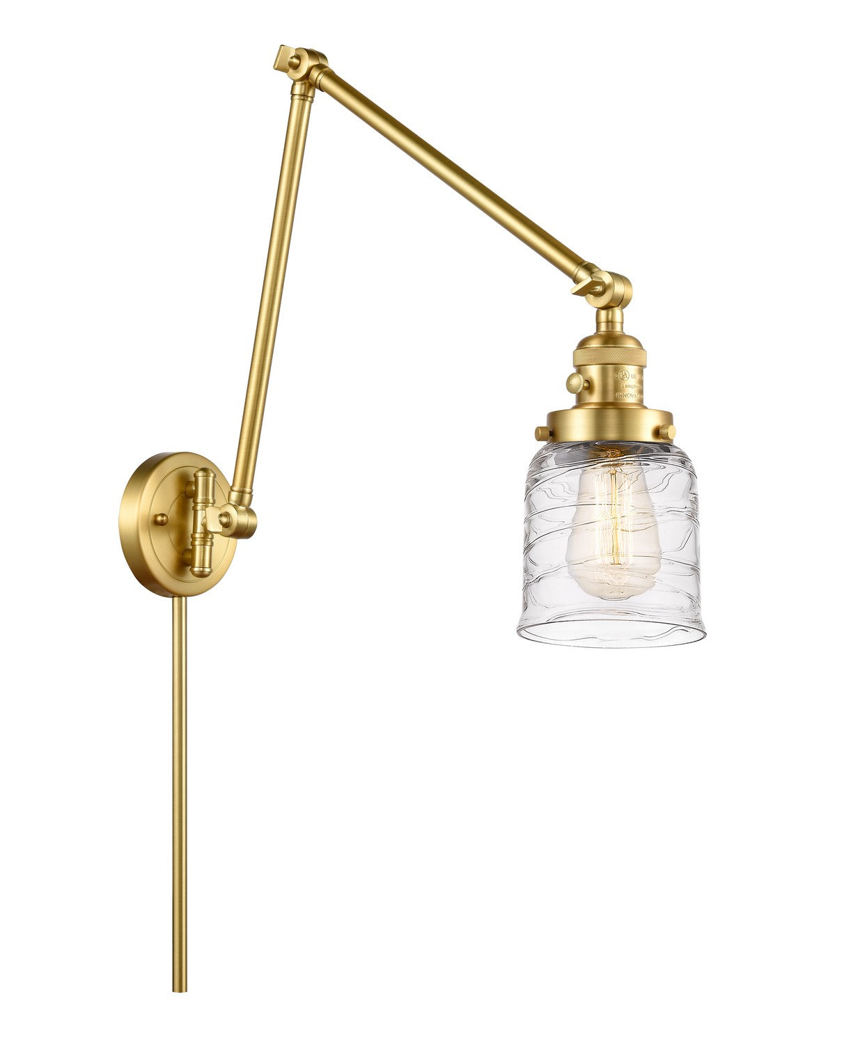 Innovations - 238-SG-G513 - One Light Swing Arm - Franklin Restoration - Satin Gold