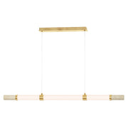 ET2 - E11056-01TVGLD - LED Linear Pendant - Travertine - Travertine / Gold