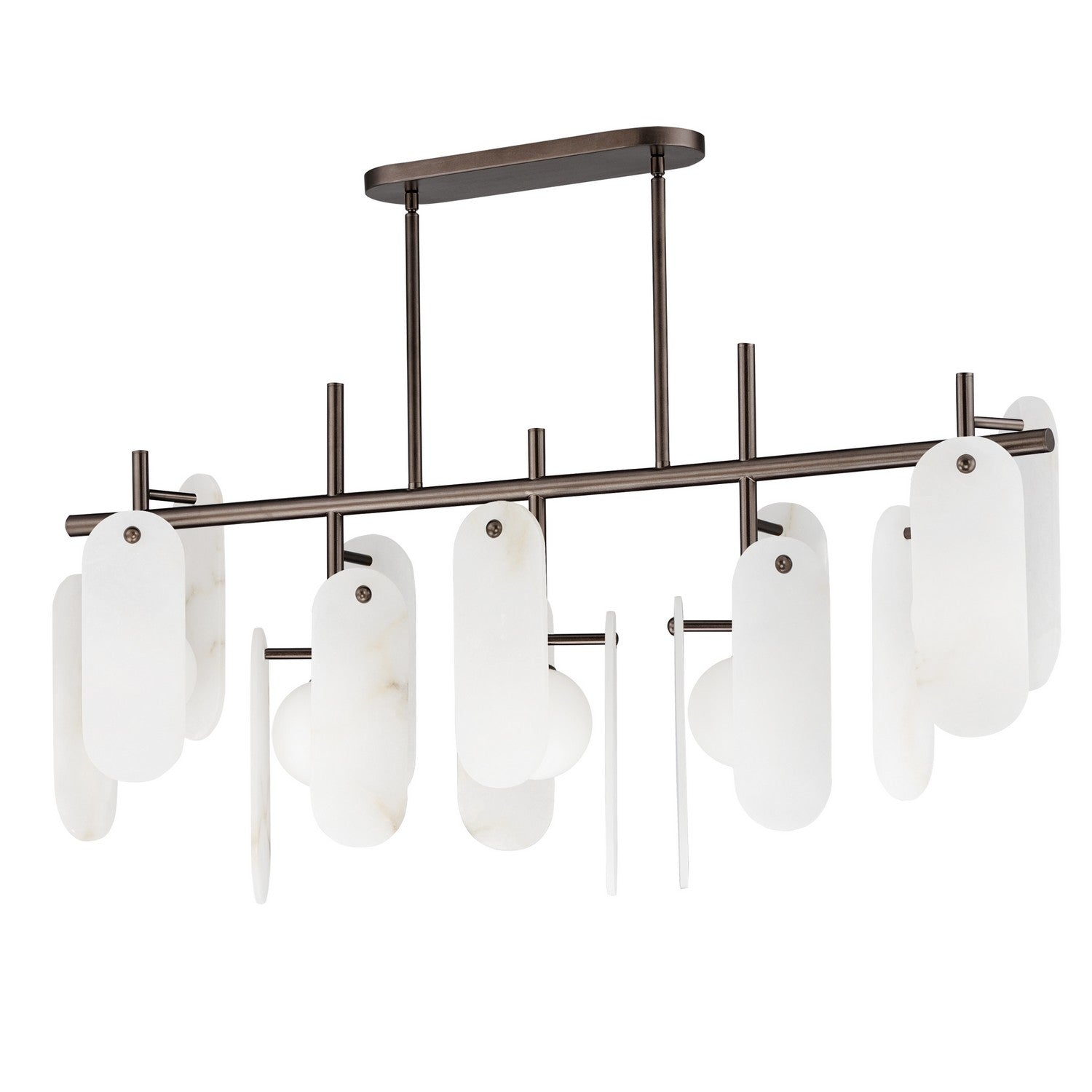 Studio M - SM24825WABBZ - LED Linear Pendant - Megalith - Stone - Brushed Bronze