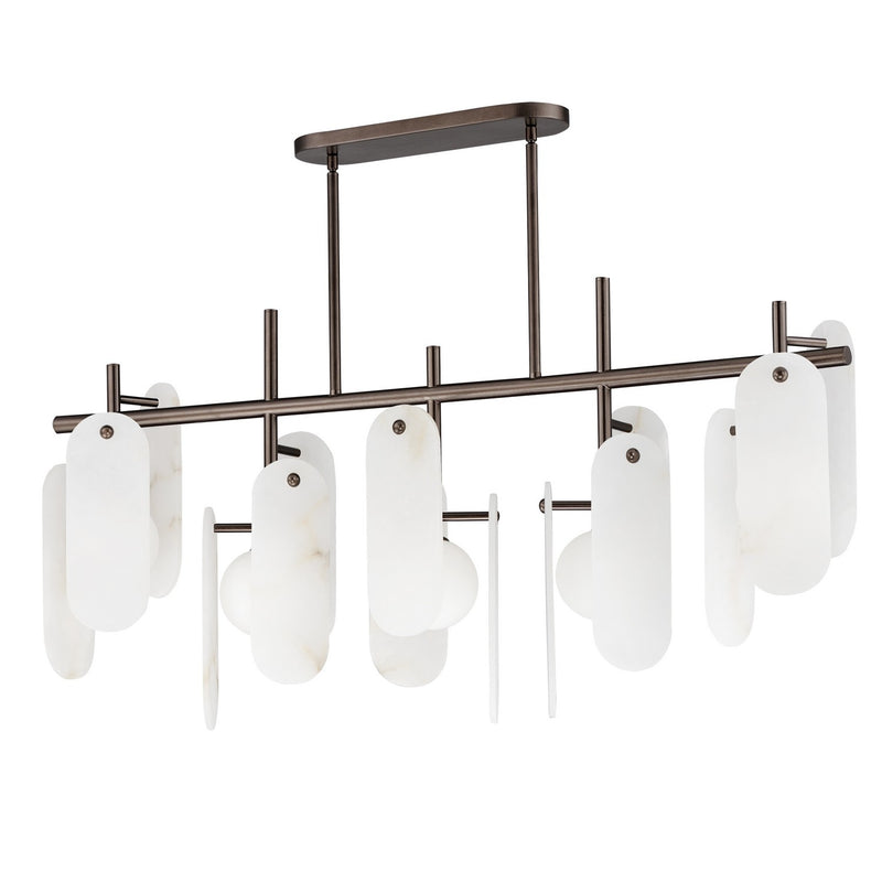 Studio M - SM24825WABBZ - LED Linear Pendant - Megalith - Stone - Brushed Bronze