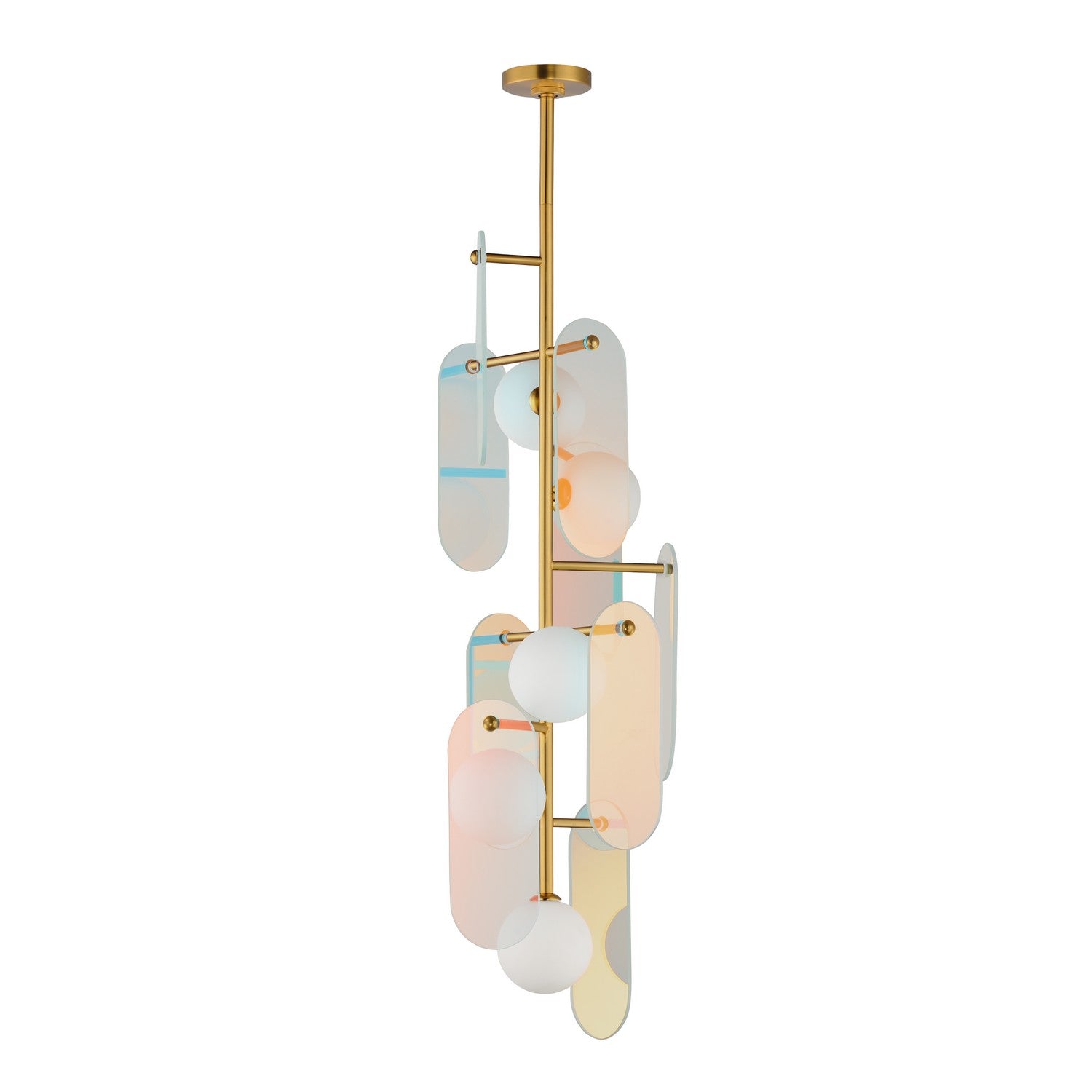 Studio M - SM24827DCNAB - LED Pendant - Megalith - Glass - Natural Aged Brass