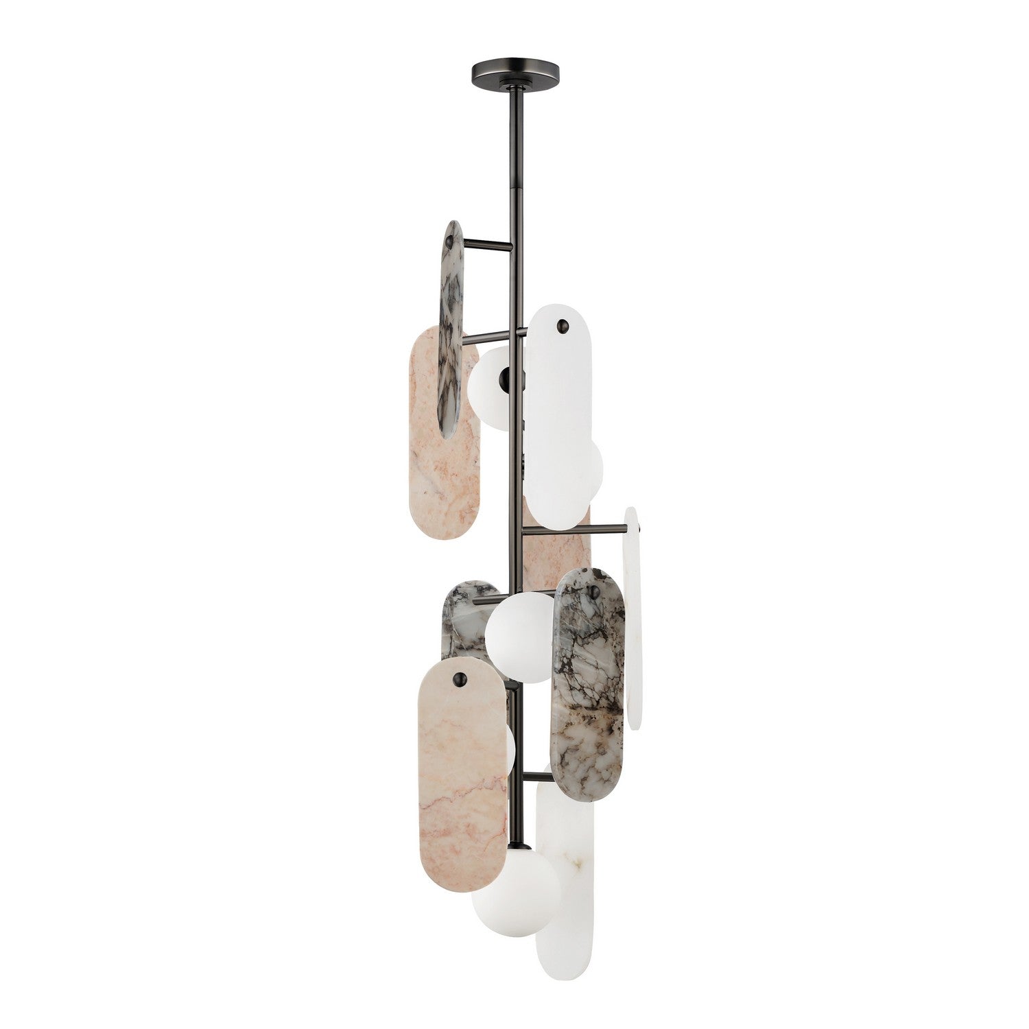 Studio M - SM24827VSGM - LED Pendant - Megalith - Stone - Gunmetal