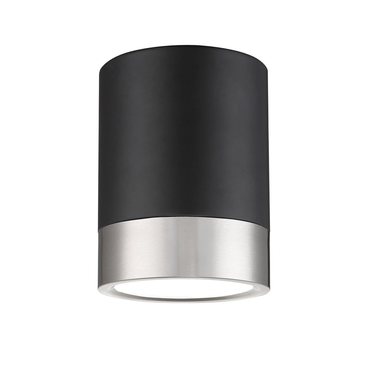 Z-Lite - 1006F6-MB-BN-LED - LED Flush Mount - Algar - Matte Black + Brushed Nickel