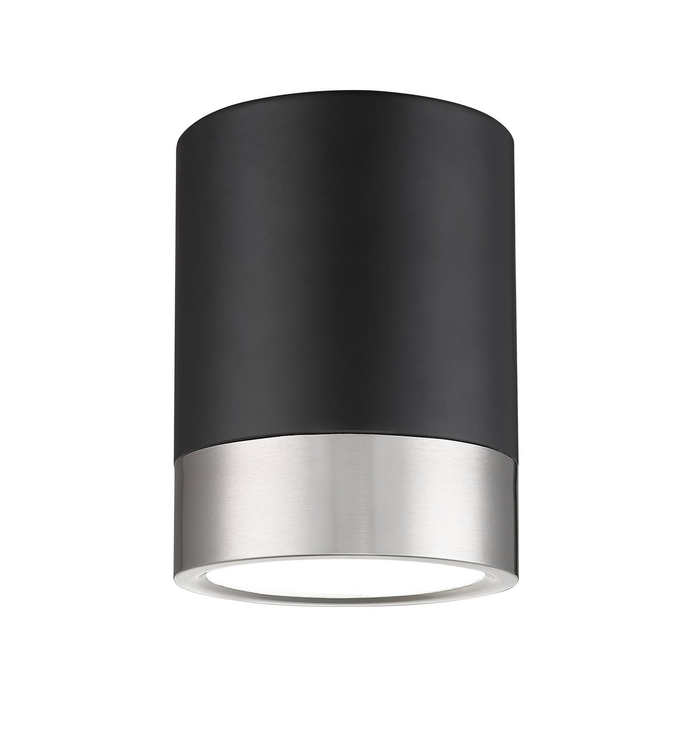 Z-Lite - 1006F6-MB-BN-LED - LED Flush Mount - Algar - Matte Black + Brushed Nickel