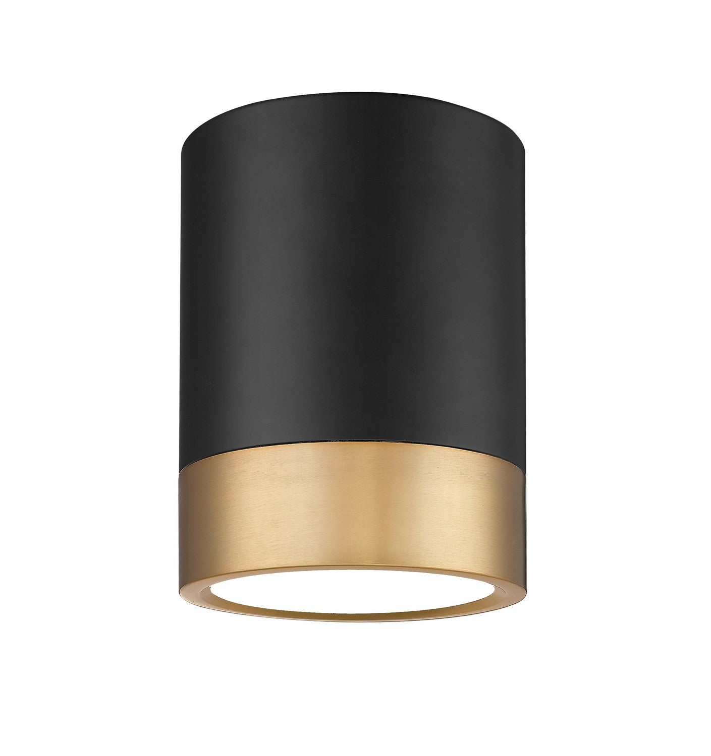 Z-Lite - 1006F6-MB-MGLD-LED - LED Flush Mount - Algar - Matte Black + Modern Gold