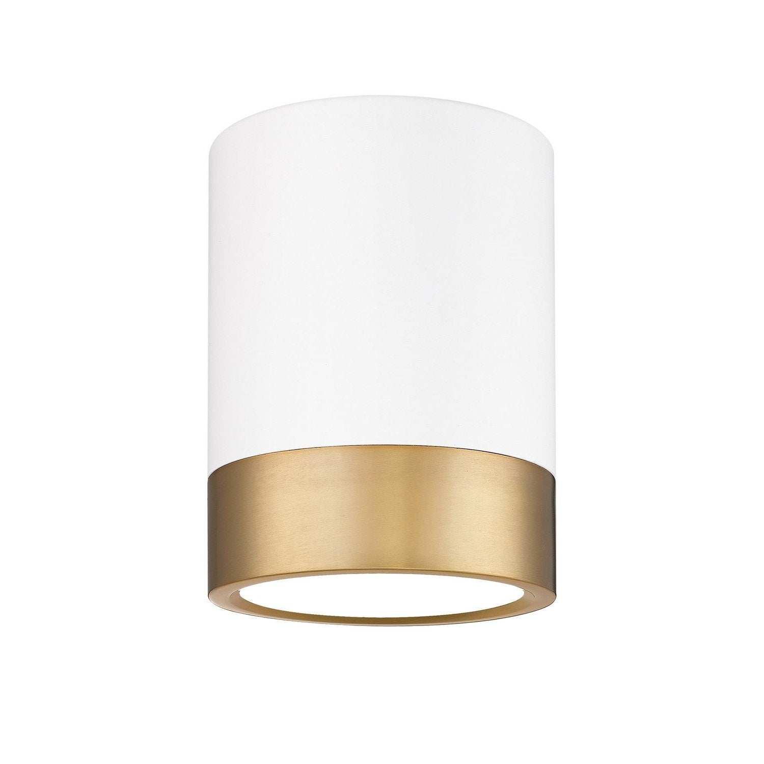 Z-Lite - 1006F6-MW-MGLD-LED - LED Flush Mount - Algar - Matte White + Modern Gold
