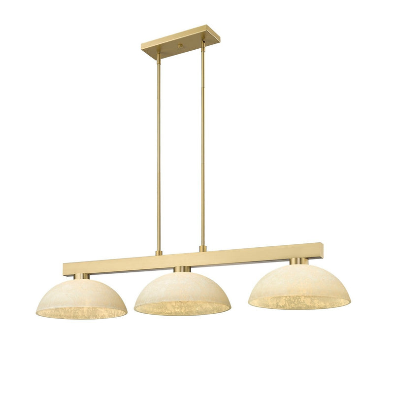 Z-Lite - 152MGLD-DGM14 - Three Light Billiard - Cobalt - Modern Gold