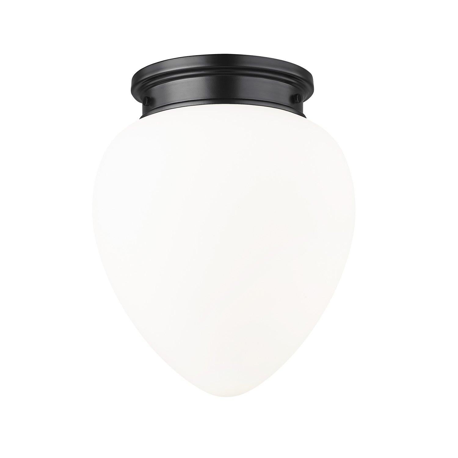Z-Lite - 1945F12-MB - One Light Flush Mount - Gideon - Matte Black