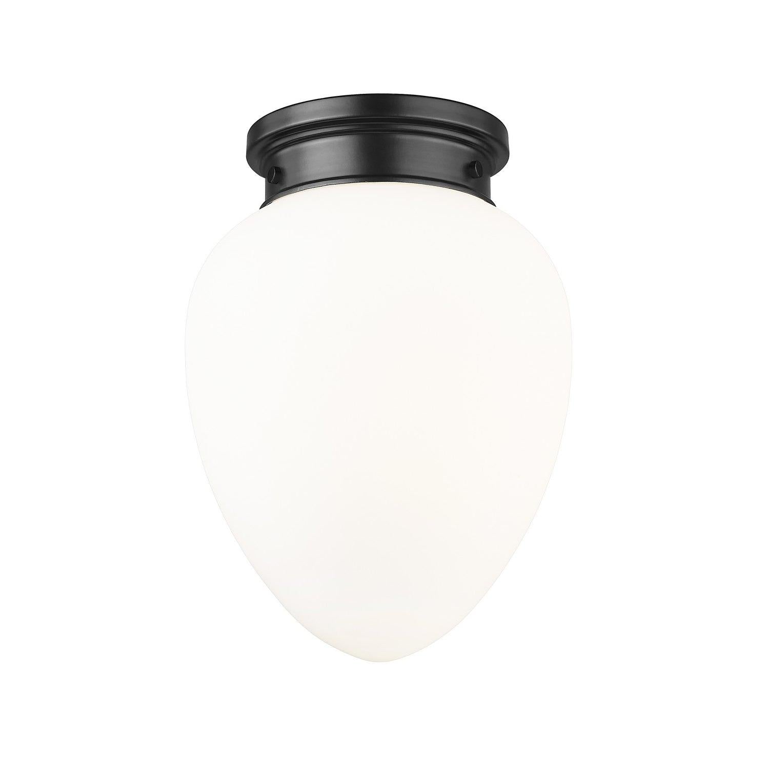 Z-Lite - 1945F9-MB - One Light Flush Mount - Gideon - Matte Black