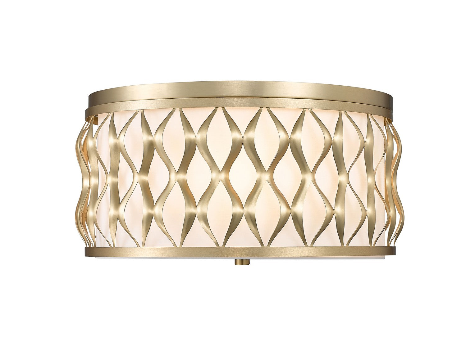 Z-Lite - 1948F16-MGLD - Four Light Flush mount - Harden - Modern Gold