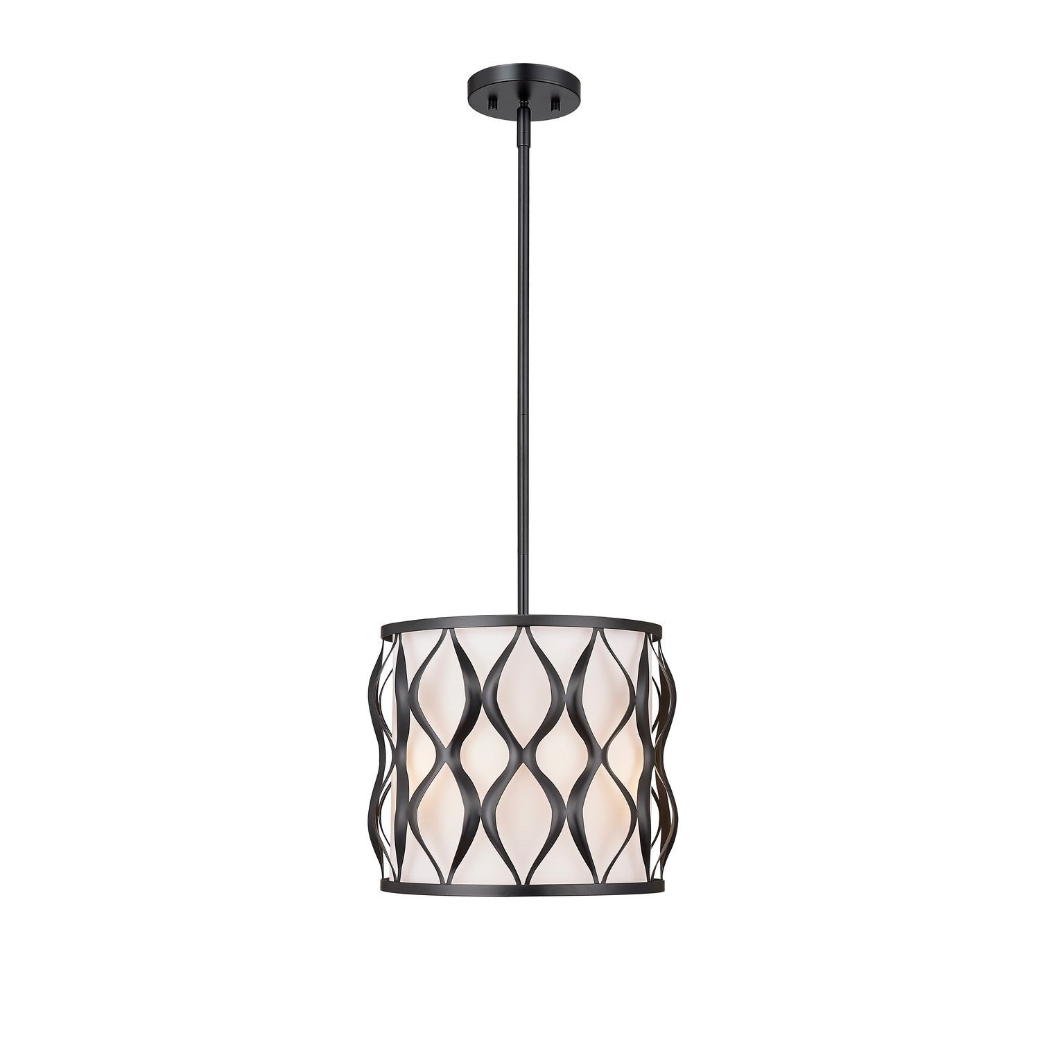 Z-Lite - 1948P12-MB - Three Light Pendant - Harden - Matte Black