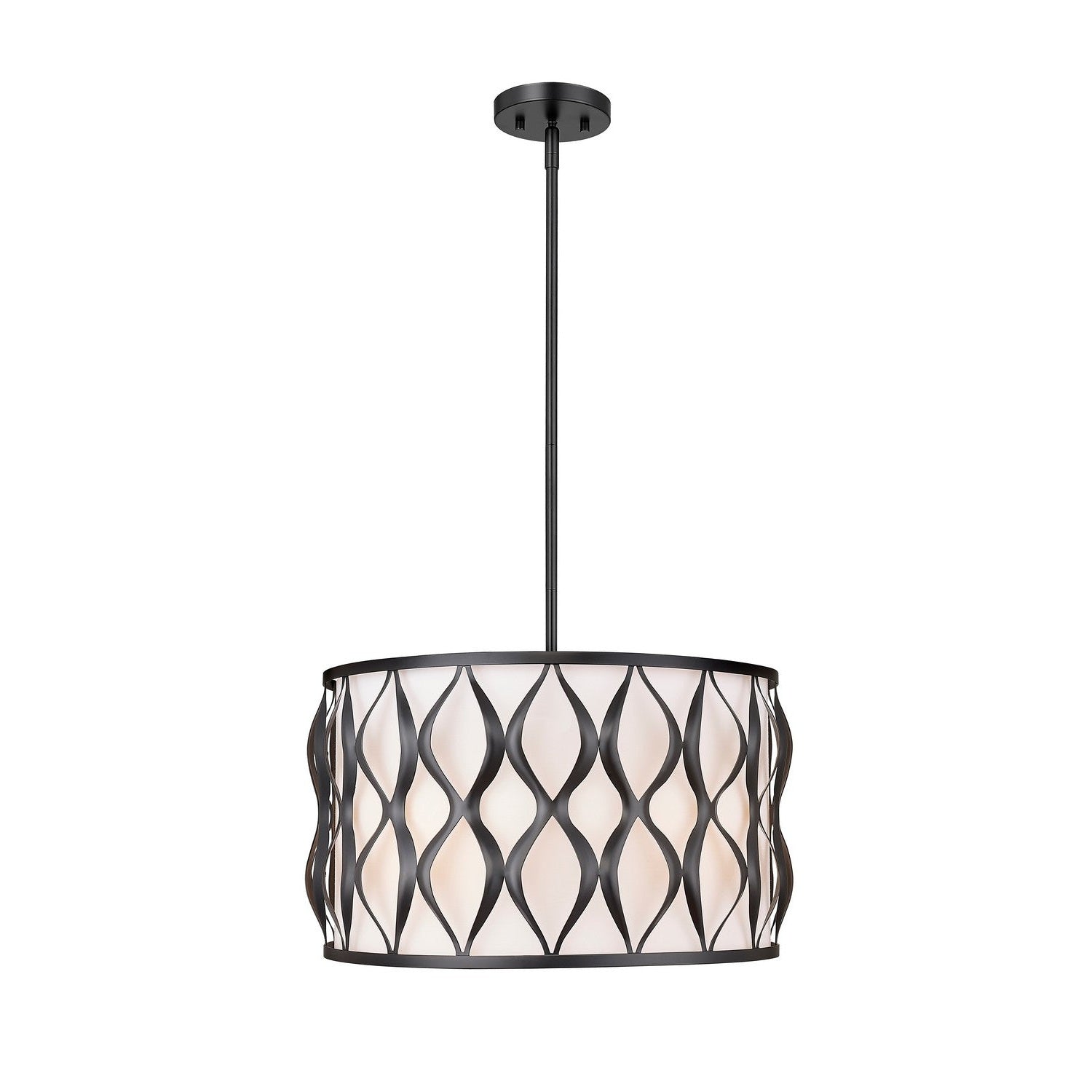 Z-Lite - 1948P18-MB - Five Light Pendant - Harden - Matte Black