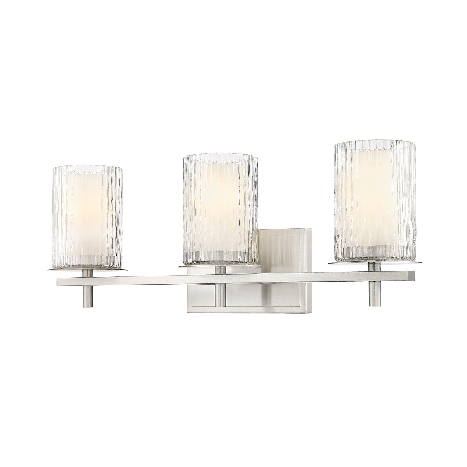 Z-Lite - 1949-3V-BN - Three Light Vanity - Grayson - Brushed Nickel