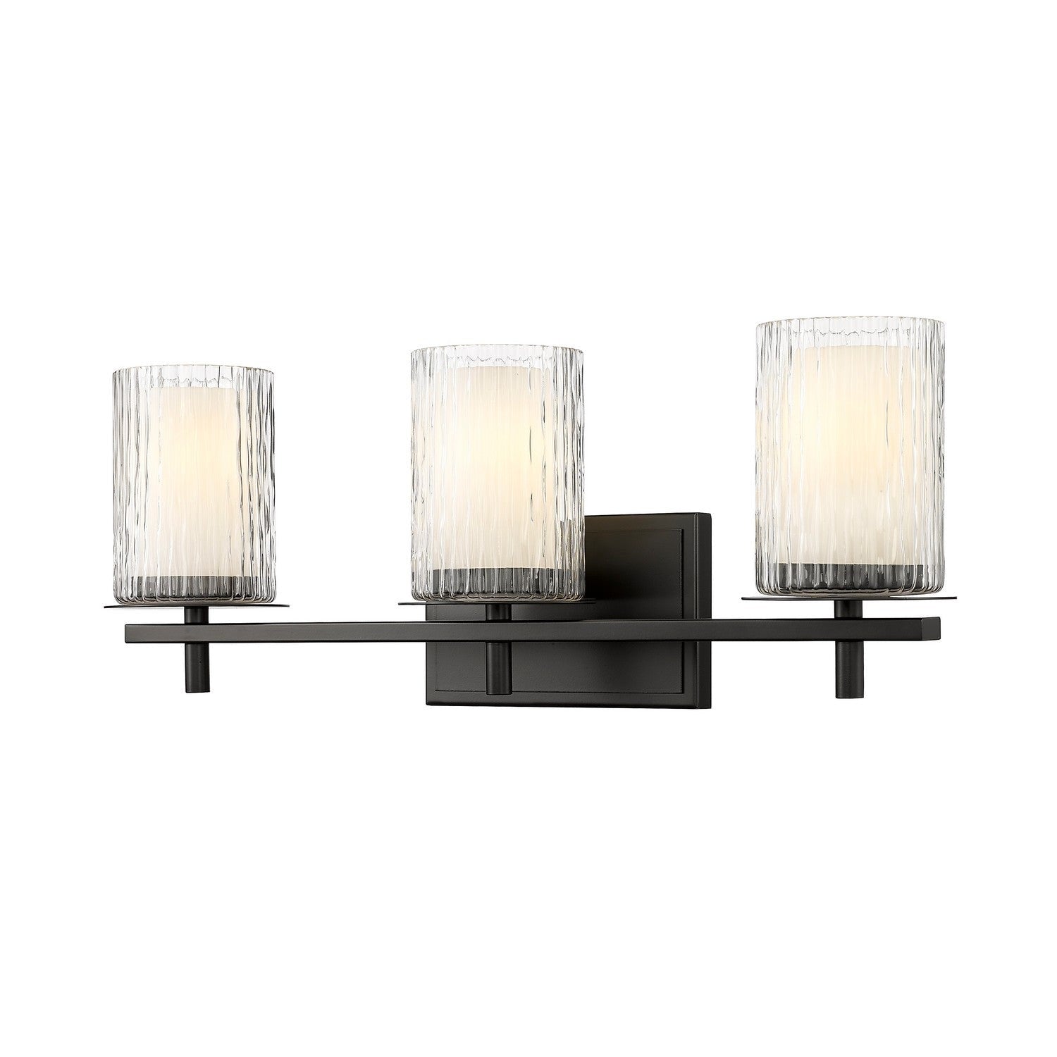 Z-Lite - 1949-3V-MB - Three Light Vanity - Grayson - Matte Black