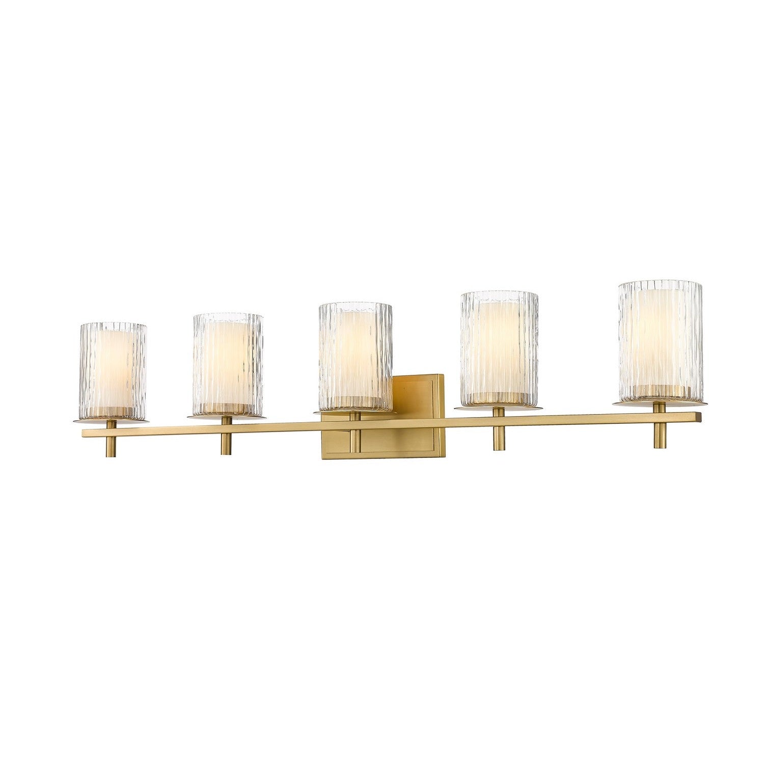 Z-Lite - 1949-5V-MGLD - Five Light Vanity - Grayson - Modern Gold