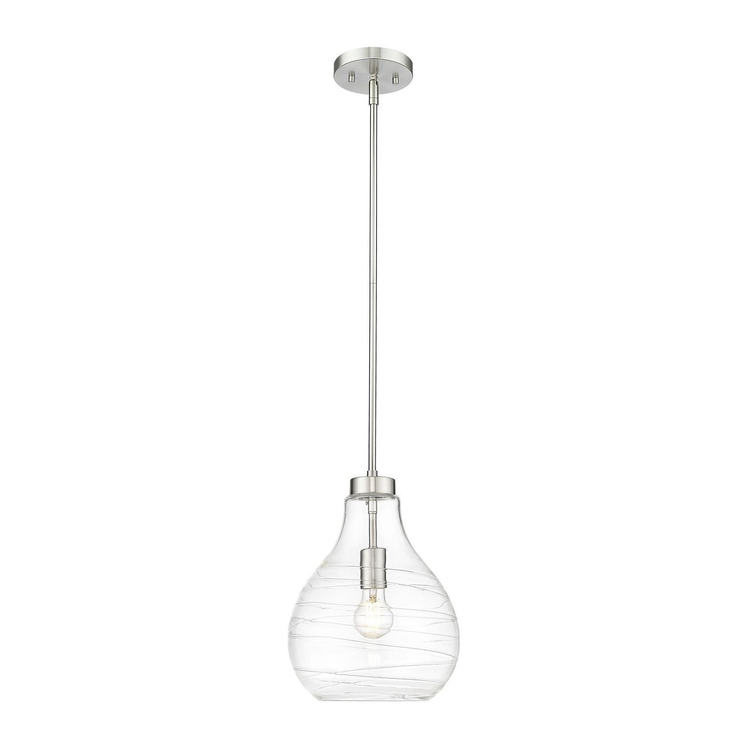 Z-Lite - 496P10-BN - One Light Pendant - Bon Air - Brushed Nickel