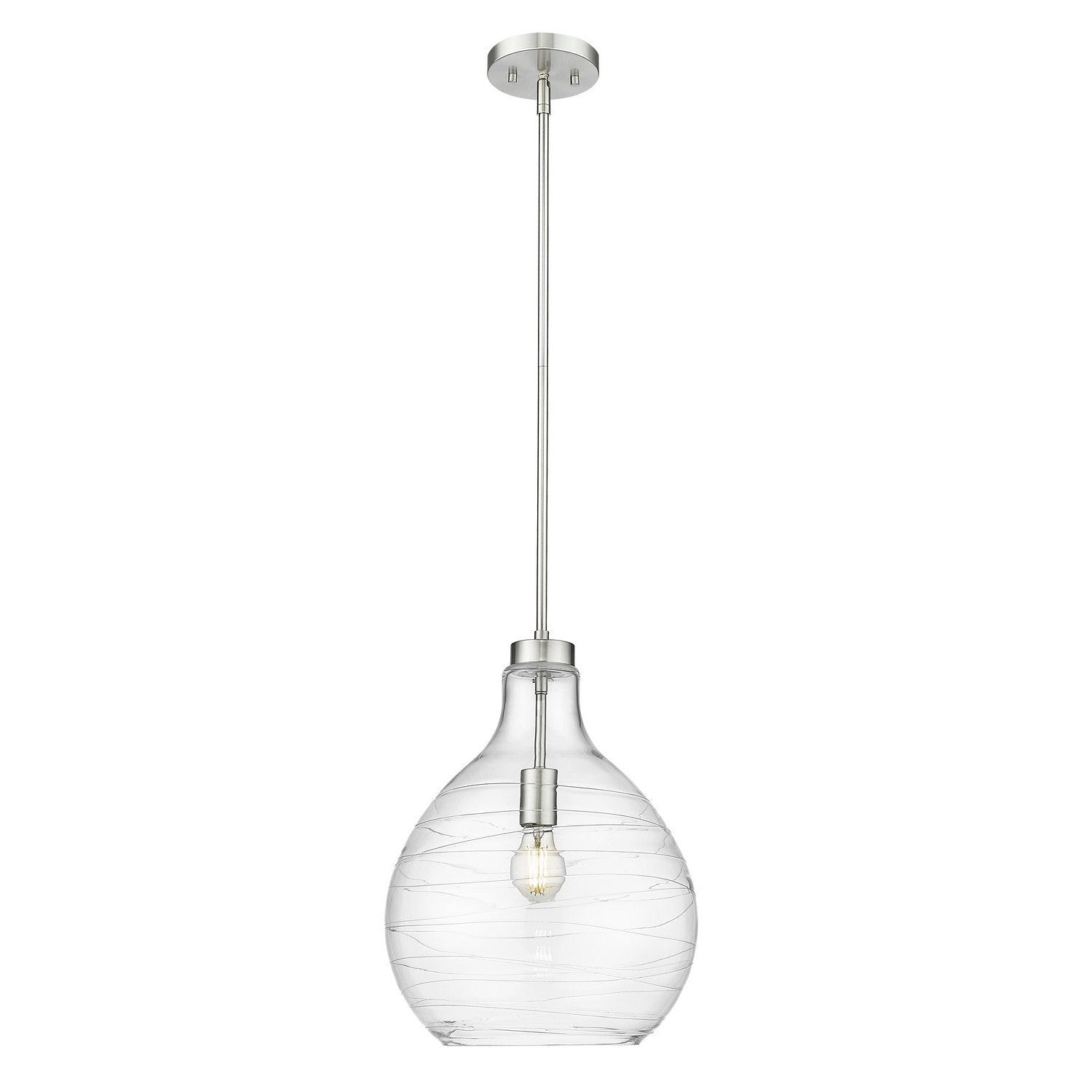 Z-Lite - 496P13-BN - One Light Pendant - Bon Air - Brushed Nickel