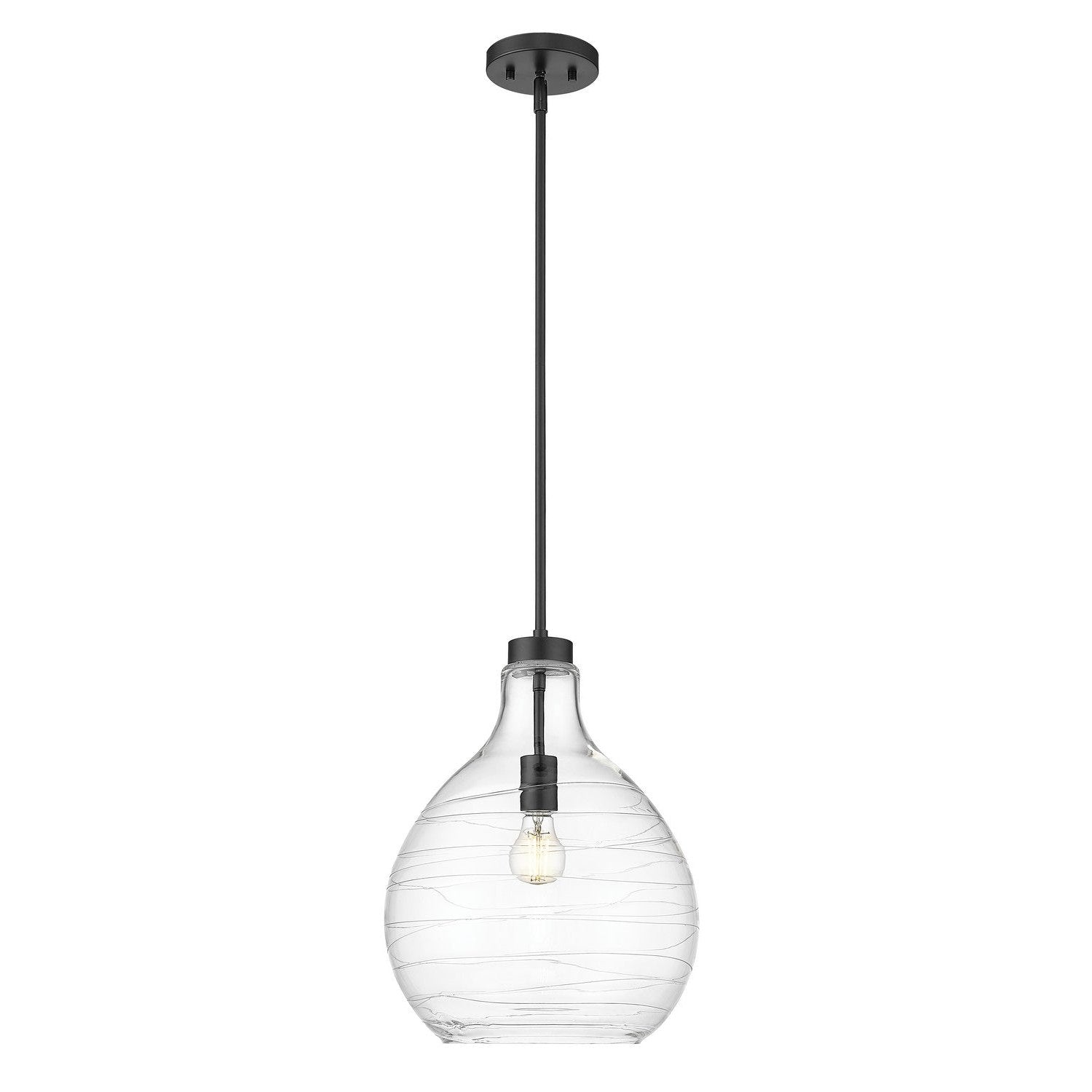 Z-Lite - 496P13-MB - One Light Pendant - Bon Air - Matte Black