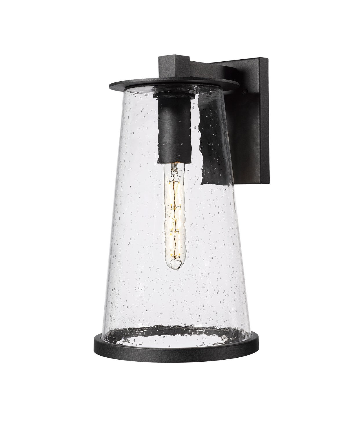 Z-Lite - 5004B-BK - One Light Outdoor Wall Light - Bar Harbor - Sand Black