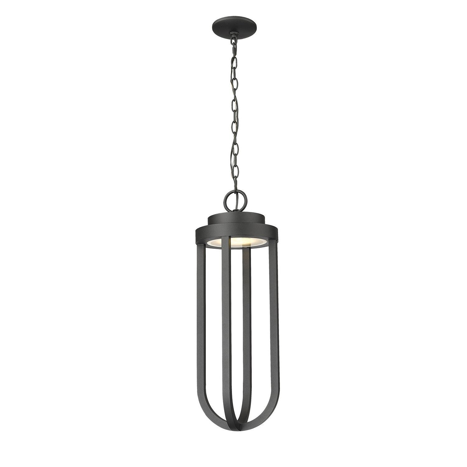Z-Lite - 5005CHB-BK-LED - LED Outdoor Chain Mount Ceiling Fixture - Leland - Sand Black
