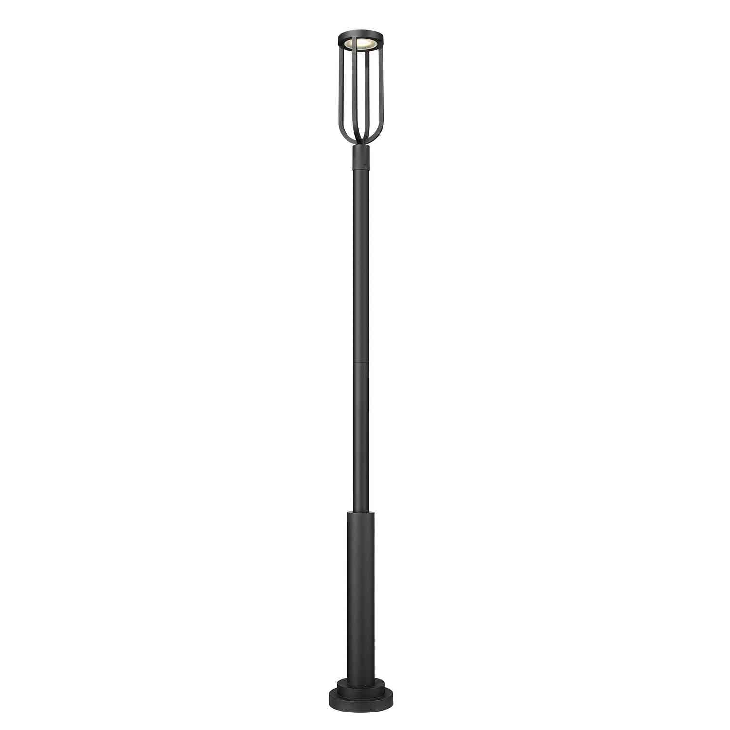 Z-Lite - 5005PHB-5010P-BK-LED - LED Outdoor Post Moun Fixture - Leland - Sand Black
