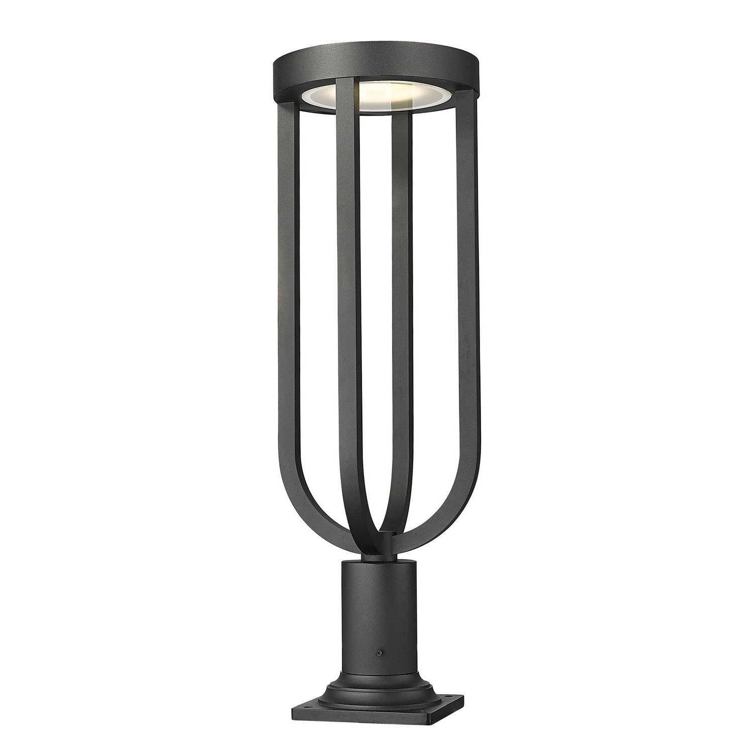 Z-Lite - 5005PHB-533PM-BK-LED - LED Outdoor Pier Mounted Fixture - Leland - Sand Black